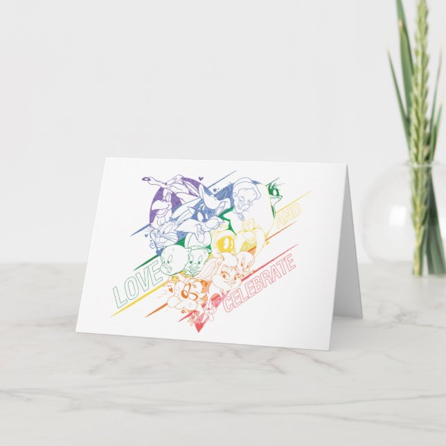 Tarjeta LOONEY TUNES™ - Love and Celebrate (Anverso)