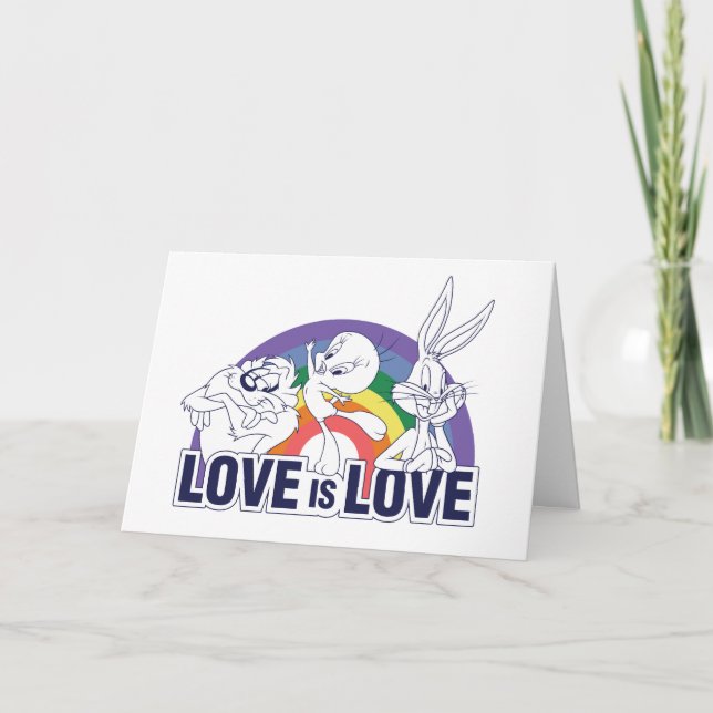 Tarjeta LOONEY TUNES™ - Love Is Love (Anverso)