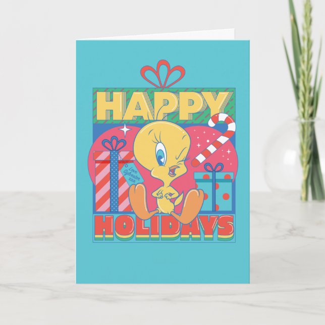 Tarjeta LOONEY TUNES™ | TWEET™ Felices Fiestas (Anverso)