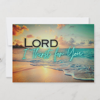 Tarjeta "Lord I Sed For You"