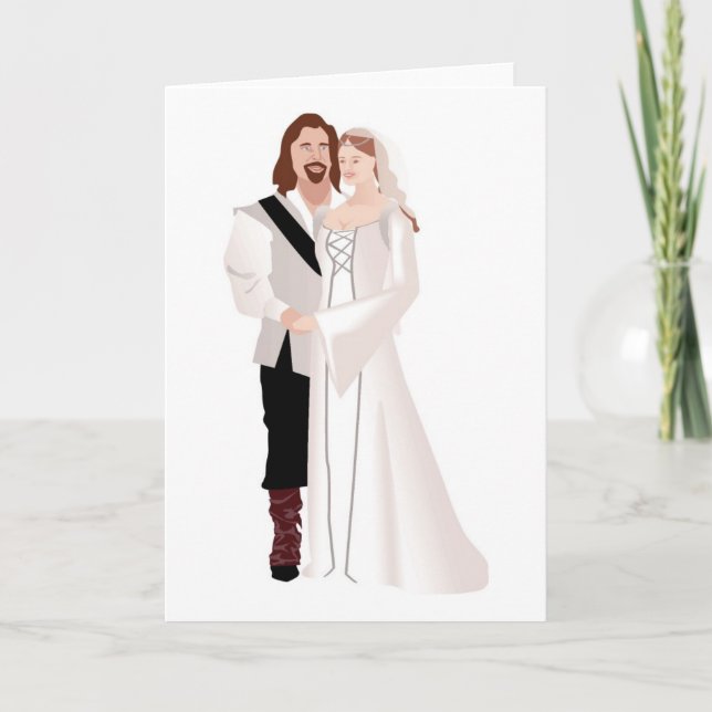 Tarjeta Lord Y Lady Medievales (Anverso)