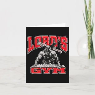 Tarjeta Lords Gym Bench Prensa El Pecado Del Mundo, Cristo