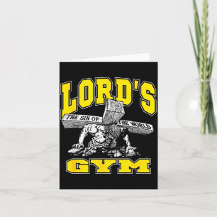 Tarjeta Lords Gym - El Señor El Pecado Del Mundo Jesús