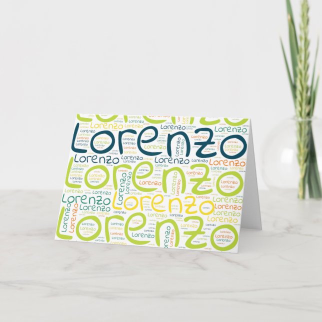 Tarjeta Lorenzo (Anverso)