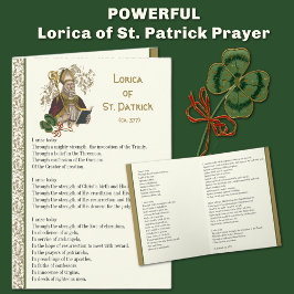 Tarjeta Lorica irlandesa de St. Patrick Prayer