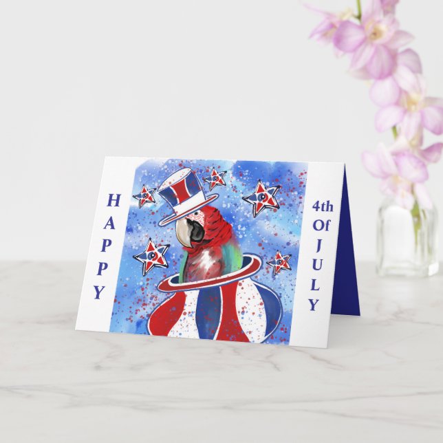 Tarjeta Loro (Orquídea)