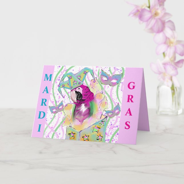 Tarjeta Loro (Orquídea)