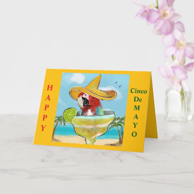 Tarjeta Loro (Orquídea)