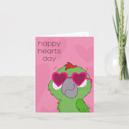 Tarjeta loro de San Valentín