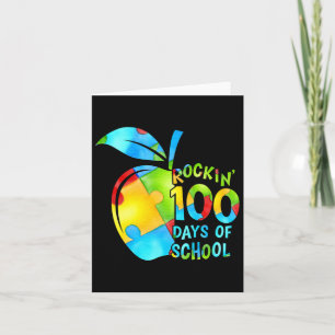 Tarjeta Los 100 Días De La Escuela De Rockin Rompiendo El 