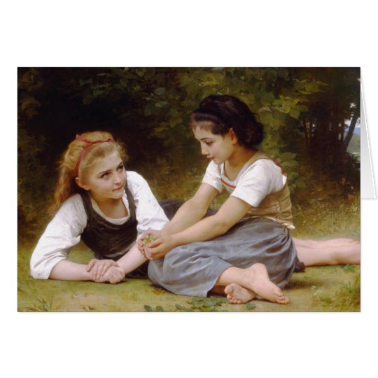 Tarjeta Los 1882 de Bouguereau los noisettes de Les de los