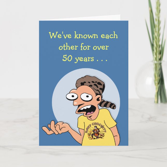 Tarjeta Los 60 años de un amigo de larga duración (Anverso)
