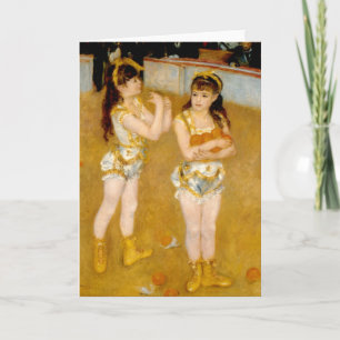 Tarjeta Los acróbatas de Renoir en el Cirque Fernando