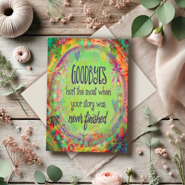 Tarjeta Los adioses duelen cuando la historia no ha termin (Subido por el creador)