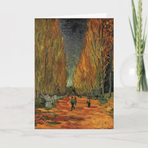 Tarjeta Los Alyscamps (Cementerio) de Vincent van Gogh