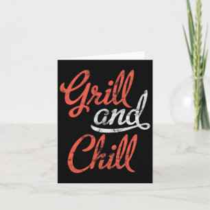 Tarjeta Los Amantes De La Comida De Camisas Grill Y Chill