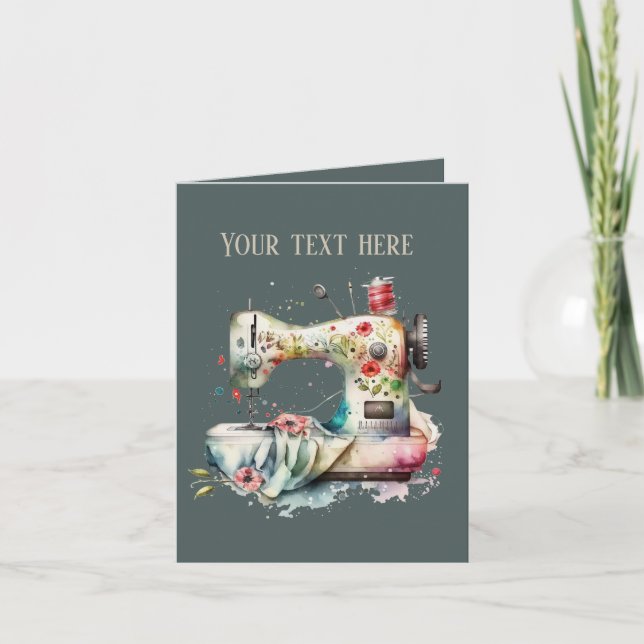 Tarjeta Los amantes de la costura cutánea añaden mensaje (Anverso)