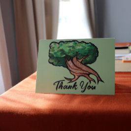 Tarjeta Los amantes de la naturaleza Árbol de la obra de a