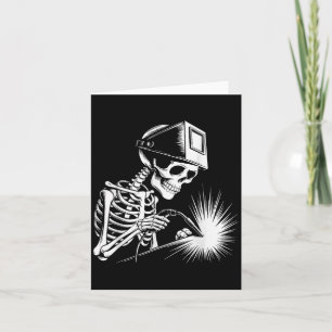 Tarjeta Los amantes de la soldadura en Skeleton se alegrar