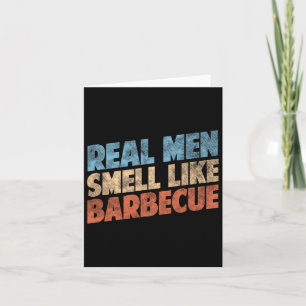Tarjeta Los amantes de las parrilladas bbq huelen como el 