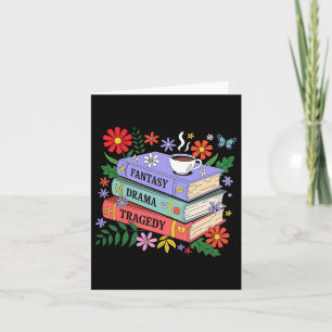 Tarjeta Los amantes de los libros disfrutan de una tragedi