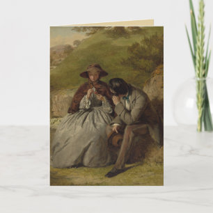 Tarjeta Los amantes del arte vintage