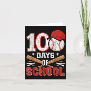 Tarjeta Los Amantes Del Béisbol Retro 100º Día De Colegio 
