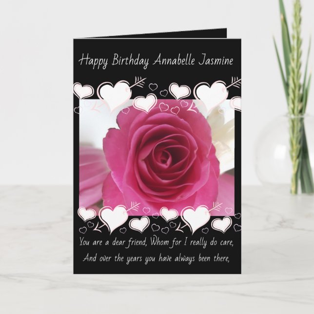 Tarjeta los amigos cardan para los cumpleaños (Anverso)