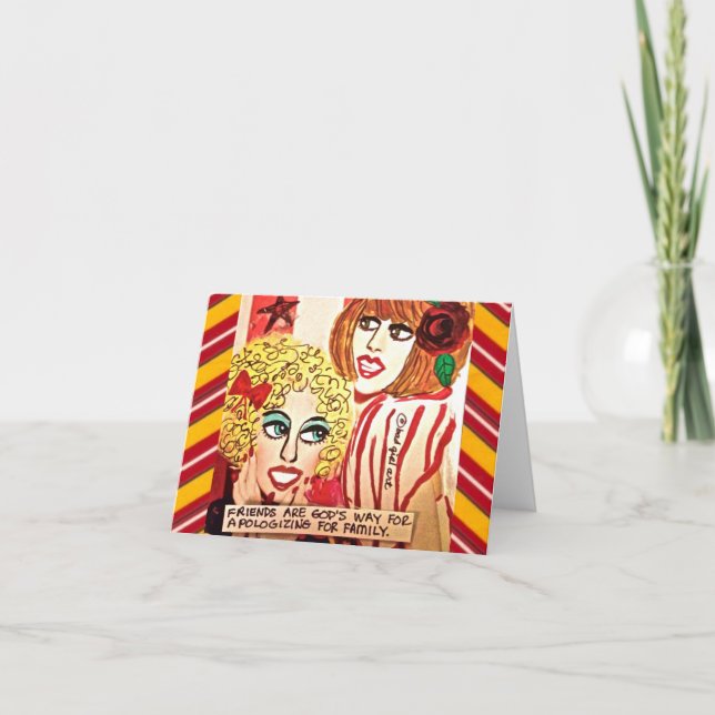 TARJETA LOS AMIGOS NOTECARIOS SON LA FORMA DE DISCULPARSE  (Anverso)