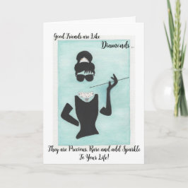 Tarjeta Los amigos son como los diamantes