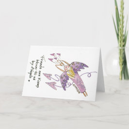Tarjeta Los amigos son los besos de Ángel