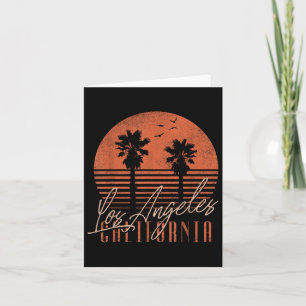 Tarjeta Los Angeles California Beach Women Retro Summe