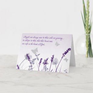 Tarjeta Los ángeles están cerca de los que lamentan la sol