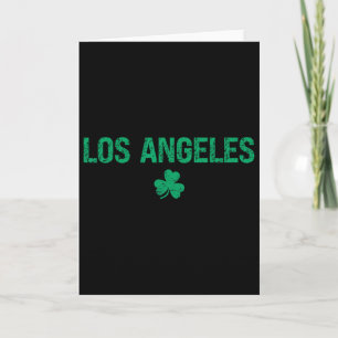 Tarjeta Los Angeles Irish Shamrock St Patrick's Day