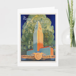 Tarjeta Los Ángeles, la ciudad de la maravilla