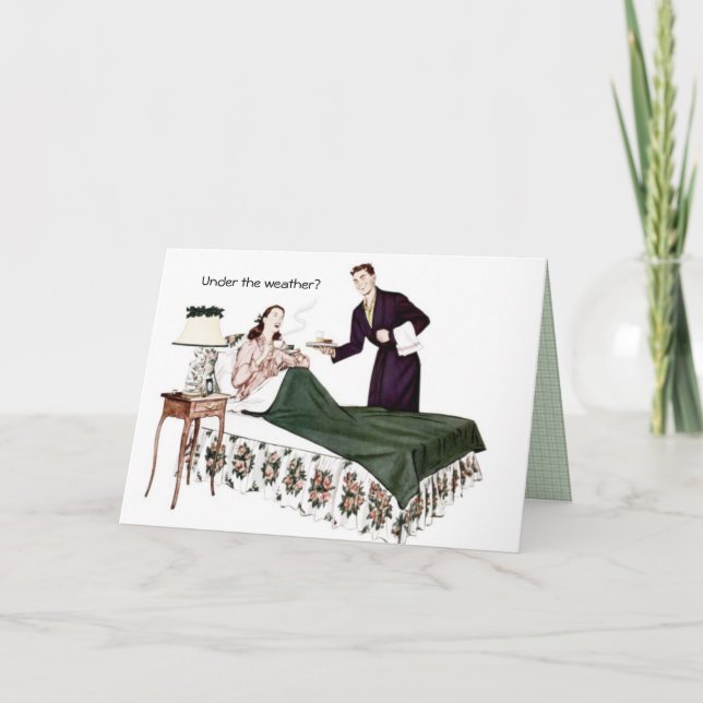 Tarjeta Los años 1940 retro se recuperan (Anverso)