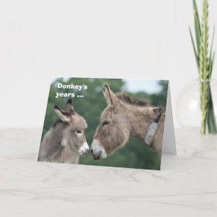 Tarjeta Los años del burro/tarjeta de los oídos