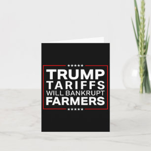 Tarjeta Los aranceles de Trump serán las protestas de los 