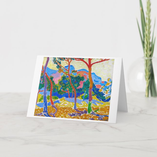 Tarjeta Los árboles | Andre Derain | (Anverso)