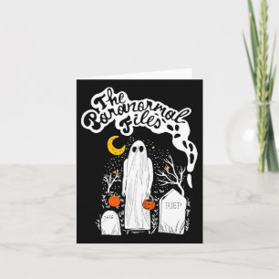 Tarjeta Los archivos paranormales Fantasma del cementerio