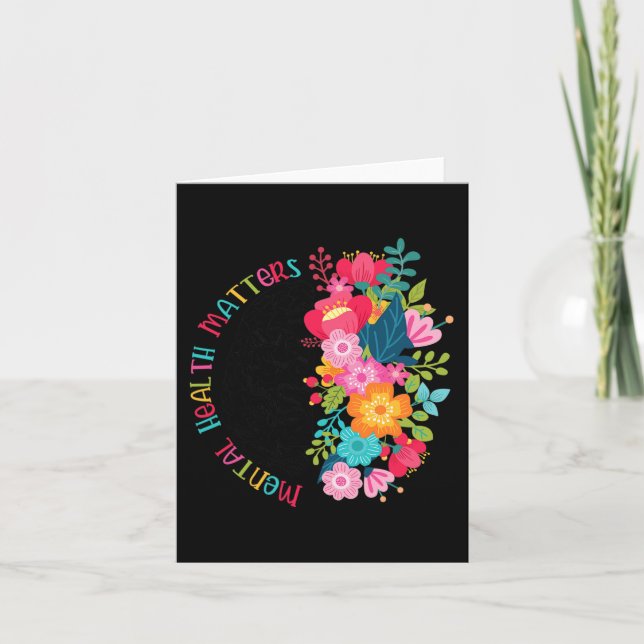 Tarjeta Los asuntos de salud mental dan a las enfermedades (Anverso)