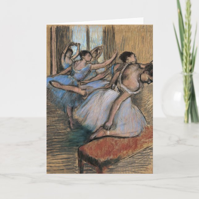 Tarjeta Los bailarines | Edgar Degas (Anverso)