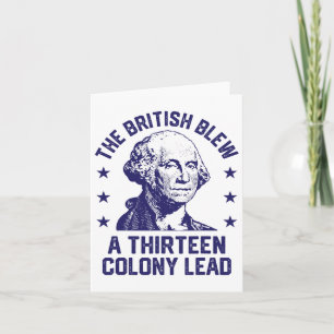 Tarjeta Los británicos derramaron un 13 catorce de colonia