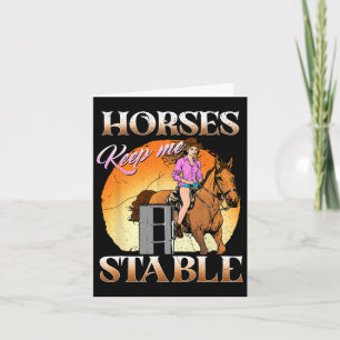 Tarjeta Los Caballos Me Mantienen Estable I Ecuestres I Ho