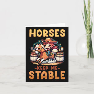 Tarjeta Los Caballos Me Mantienen Estable I Hincha Pony Ec