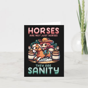 Tarjeta Los Caballos No Son Sólo Caballos, Son Sentidos, Y