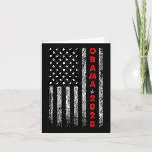 Tarjeta Los Camisas De Obama 2028 Votan A Obama Por El Pre