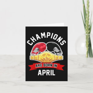 Tarjeta Los Campeones Nacen En Abril Cumpleaños Deportivo 