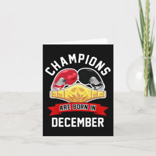 Tarjeta Los Campeones Nacen En Diciembre Nacidos Deportivo