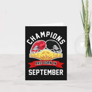 Tarjeta Los Campeones Nacen En Septiembre Boxing Sport Bir